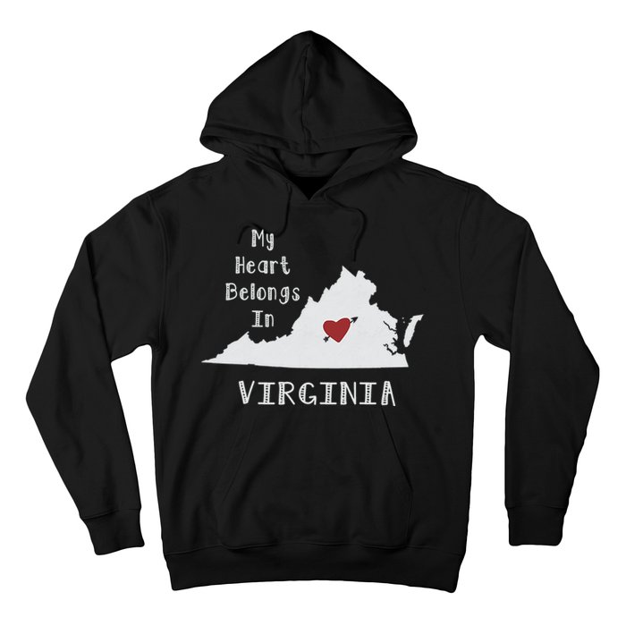 My Heart Belongs In Virginia Hoodie