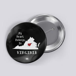 My Heart Belongs In Virginia Button