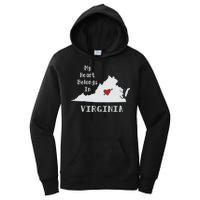 My Heart Belongs In Virginia Women's Pullover Hoodie