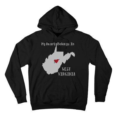 My Heart Belongs In West Virginia Hoodie