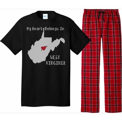 My Heart Belongs In West Virginia Pajama Set