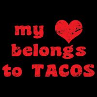 My Heart Belongs To Tacos Valentines Day Apron