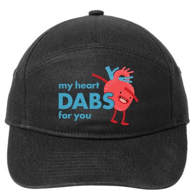 My Heart Dabs For You 7-Panel Snapback Hat