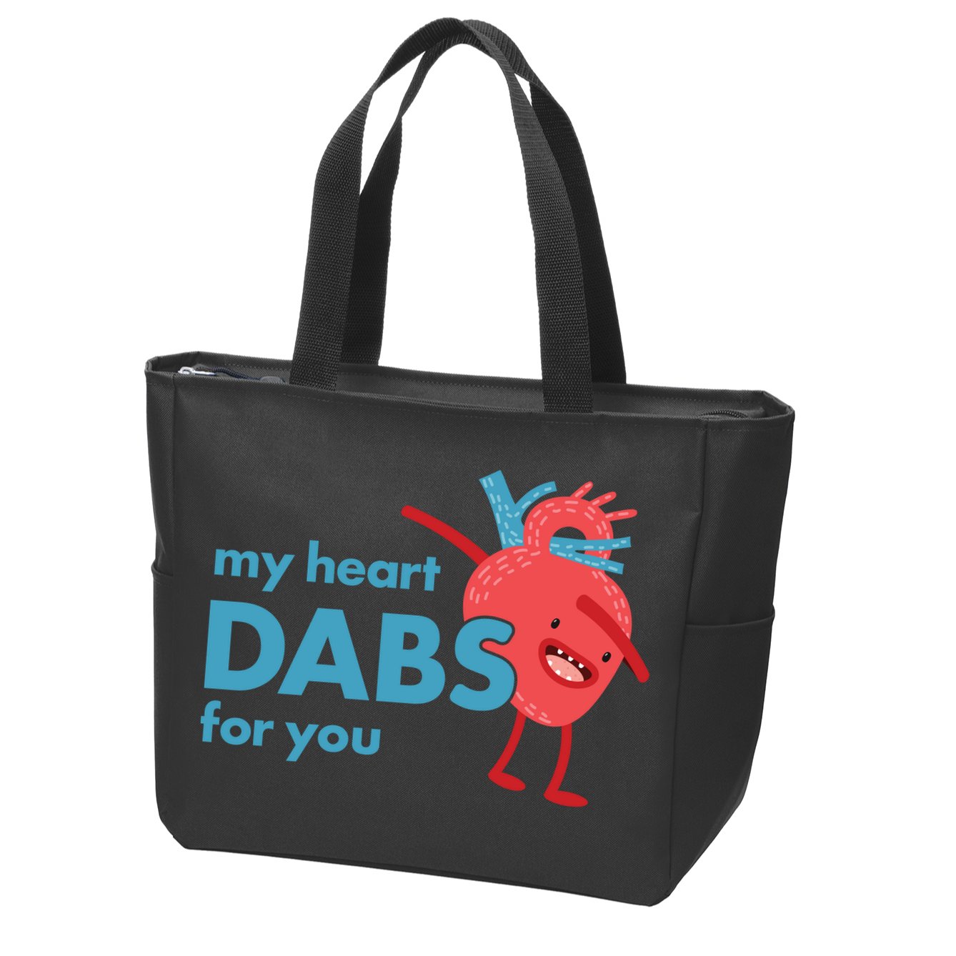 My Heart Dabs For You Zip Tote Bag