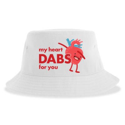 My Heart Dabs For You Sustainable Bucket Hat