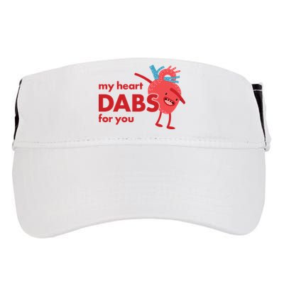 My Heart Dabs For You Adult Drive Performance Visor