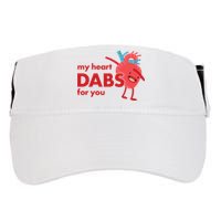 My Heart Dabs For You Adult Drive Performance Visor