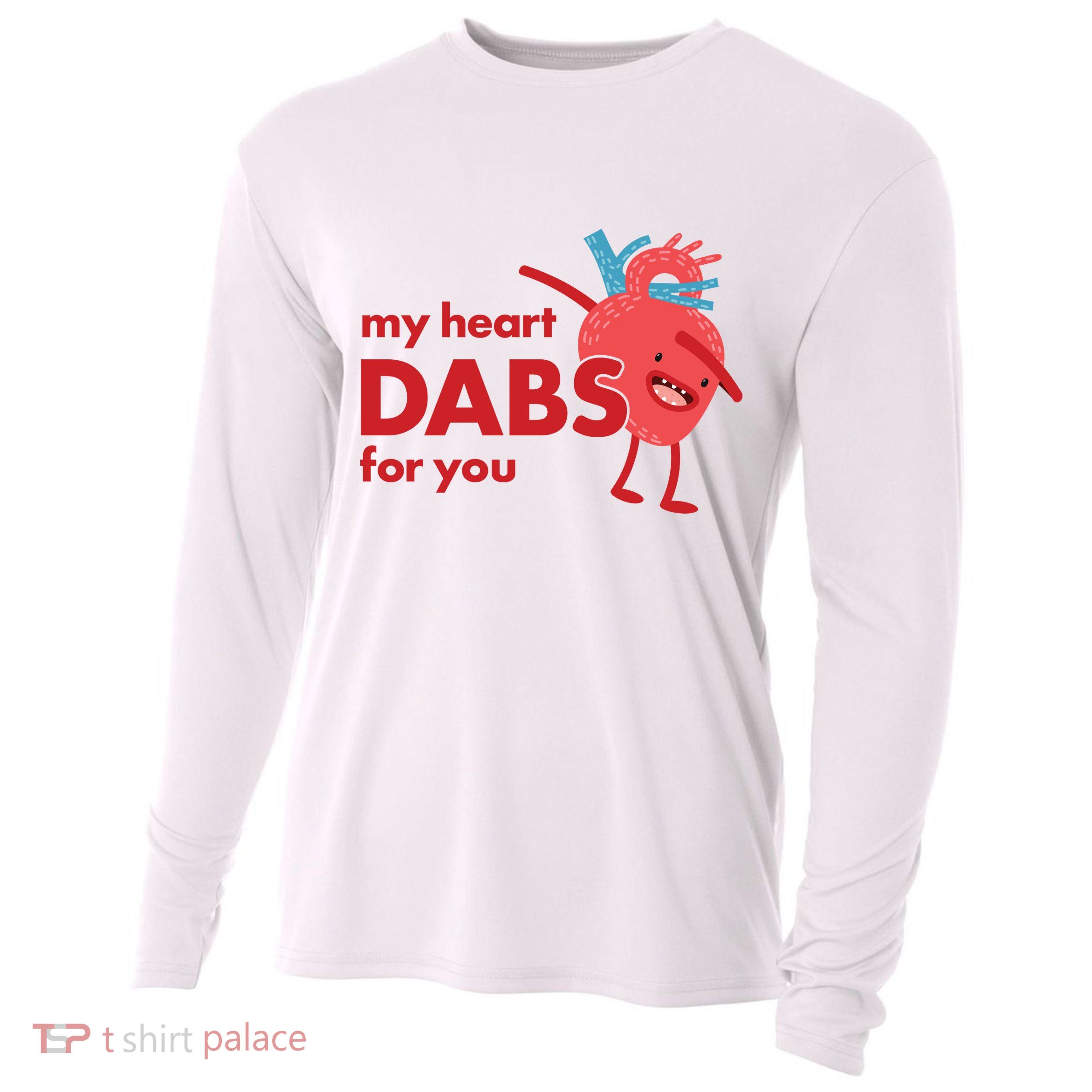 My Heart Dabs For You Cooling Performance Long Sleeve Crew