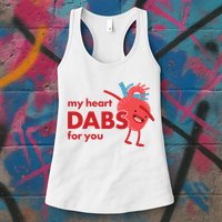 My Heart Dabs For You Womens Tank Top