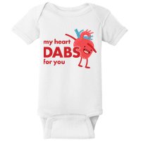 My Heart Dabs For You Baby Bodysuit