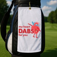 My Heart Dabs For You Golf Towel