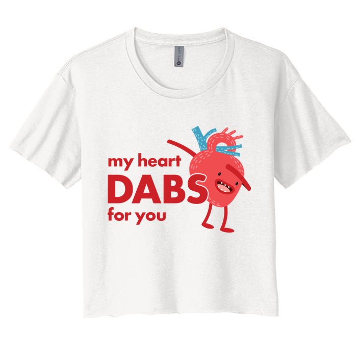 My Heart Dabs For You Crop Top