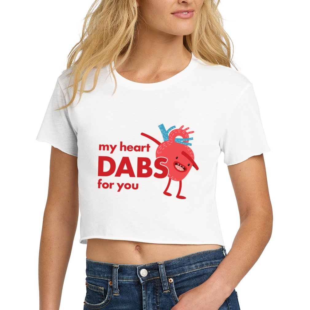 My Heart Dabs For You Crop Top