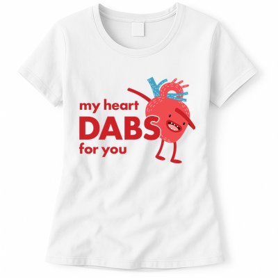 My Heart Dabs For You Womens T-Shirt