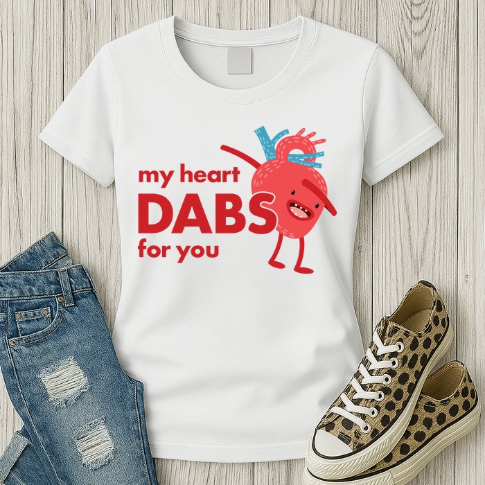 My Heart Dabs For You Womens T-Shirt