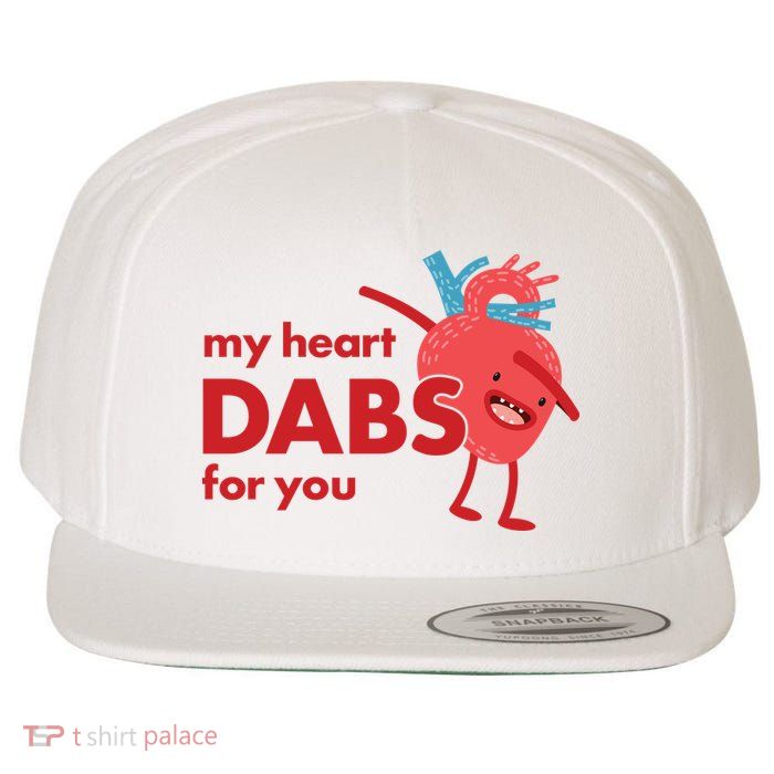 My Heart Dabs For You Wool Snapback Cap