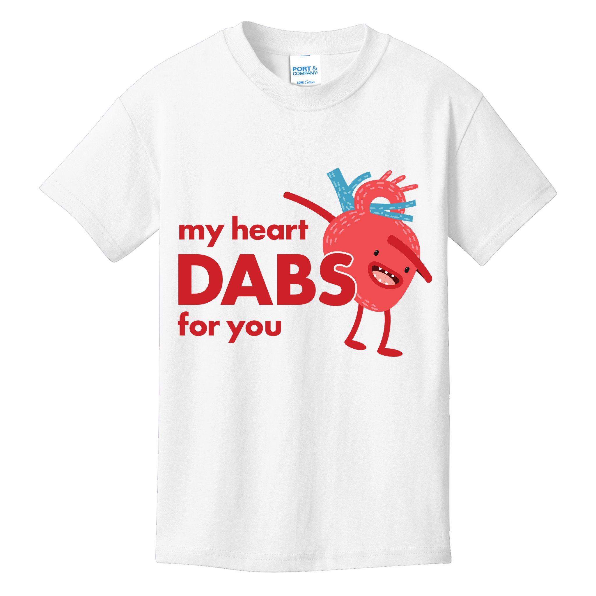 My Heart Dabs For You Kids T-Shirt