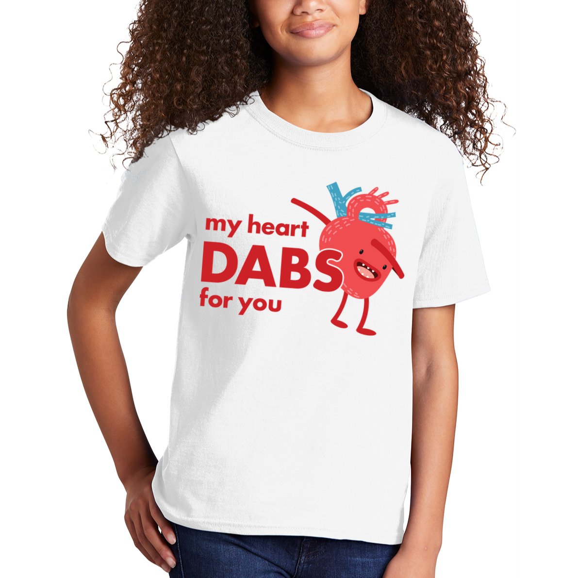 My Heart Dabs For You Kids T-Shirt