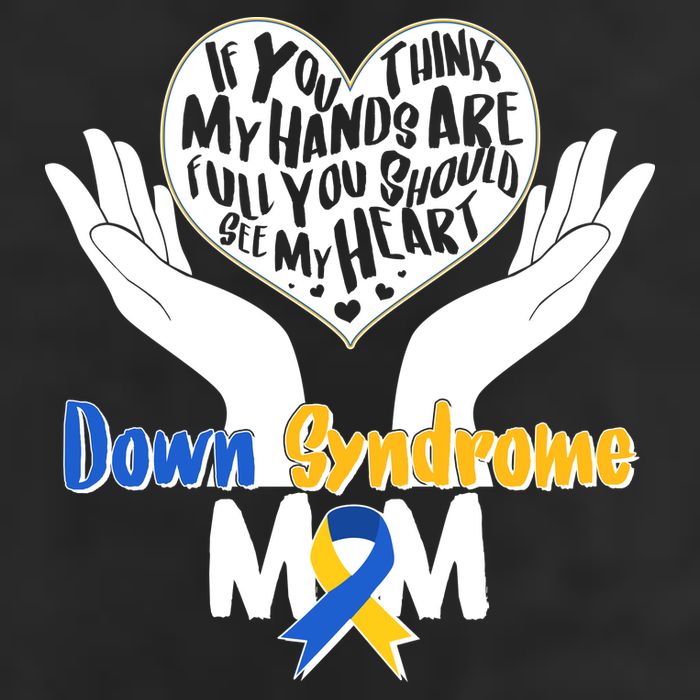 My Heart is Full - Down Syndrome Mom Adult Drive Performance Visor