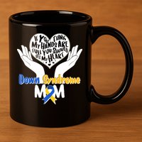 My Heart is Full - Down Syndrome Mom 11oz C Handle Ceramic Mug