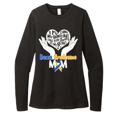 My Heart is Full - Down Syndrome Mom Womens CVC Long Sleeve Shirt