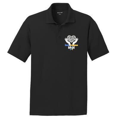 My Heart is Full - Down Syndrome Mom PosiCharge RacerMesh Polo