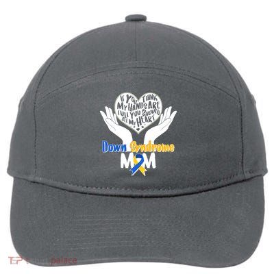 My Heart is Full - Down Syndrome Mom 7-Panel Snapback Hat