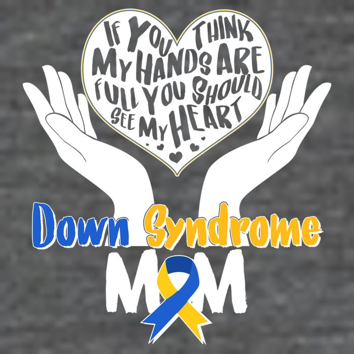 My Heart is Full - Down Syndrome Mom Baby Bodysuit
