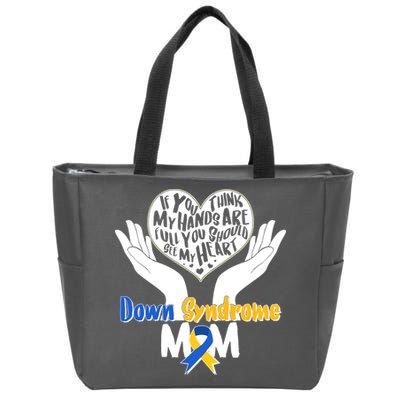 My Heart is Full - Down Syndrome Mom Zip Tote Bag