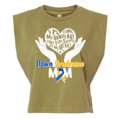 My Heart is Full - Down Syndrome Mom Garment-Dyed Women's Muscle Tee