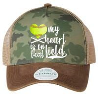 My Heart Is On That Field Baseball Legacy Tie Dye Trucker Hat