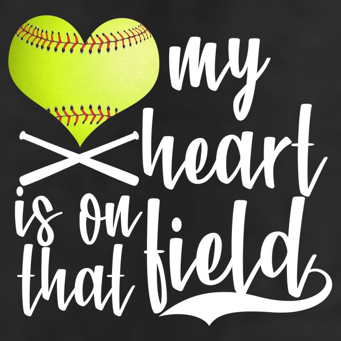 My Heart Is On That Field Baseball 7 Panel Mesh Trucker Snapback Hat
