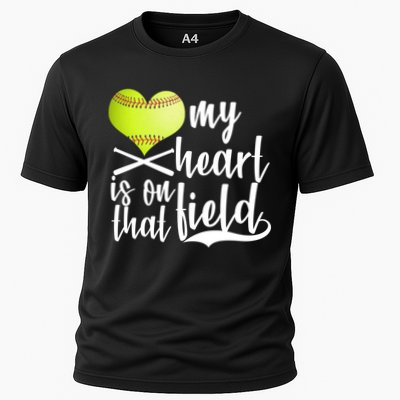My Heart Is On That Field Baseball Performance Shirt