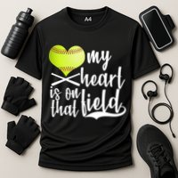 My Heart Is On That Field Baseball Performance Shirt
