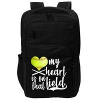 My Heart Is On That Field Baseball Impact Tech Backpack