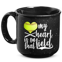 My Heart Is On That Field Baseball 15oz Campfire Ceramic Mug
