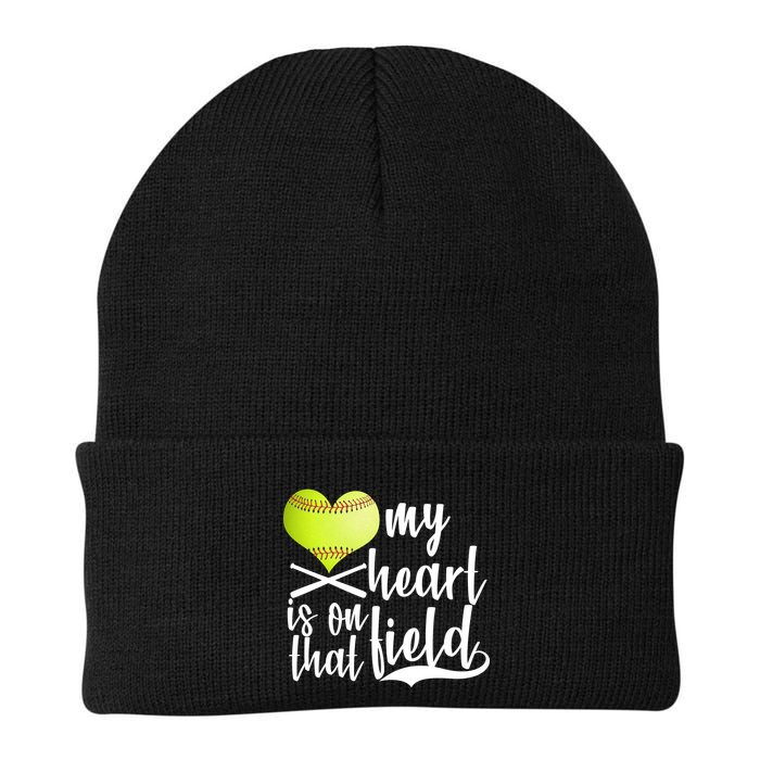 My Heart Is On That Field Baseball Beanie