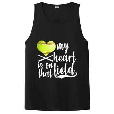 My Heart Is On That Field Baseball PosiCharge Competitor Tank
