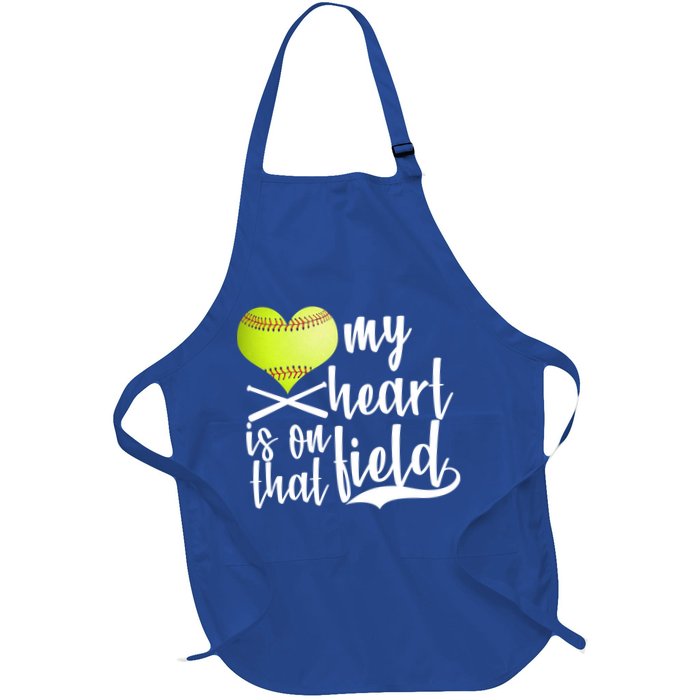 My Heart Is On That Field Baseball Apron