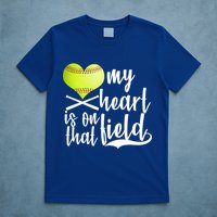 My Heart Is On That Field Baseball T-Shirt