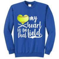 My Heart Is On That Field Baseball Tall Sweatshirt