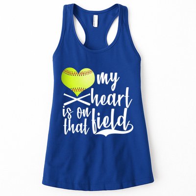 My Heart Is On That Field Baseball Womens Tank Top
