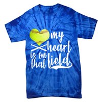 My Heart Is On That Field Baseball Tie-Dye T-Shirt