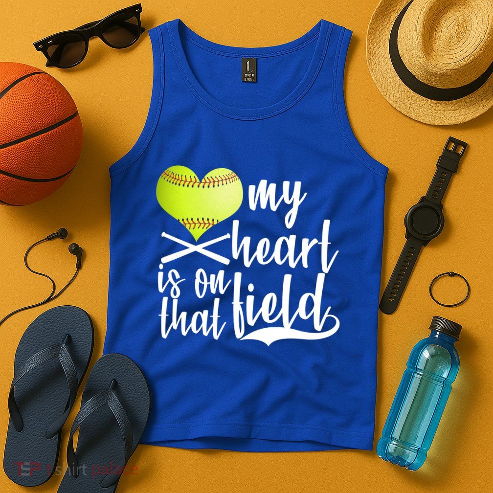 My Heart Is On That Field Baseball Tank Top