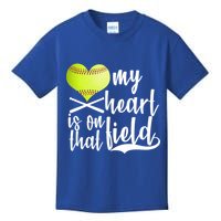 My Heart Is On That Field Baseball Kids T-Shirt
