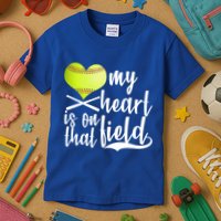 My Heart Is On That Field Baseball Kids T-Shirt