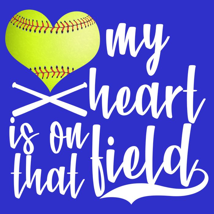 My Heart Is On That Field Baseball Kids T-Shirt