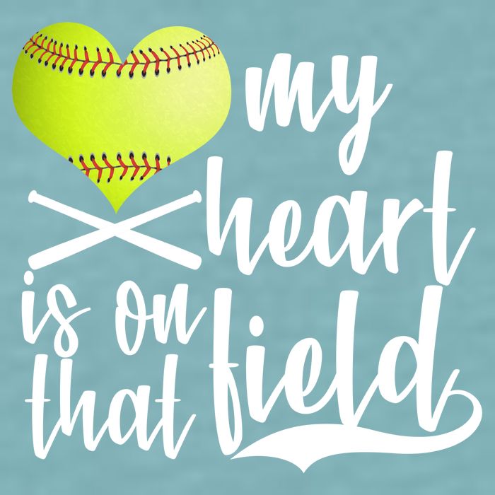 My Heart Is On That Field Baseball Sueded Cloud Jersey T-Shirt