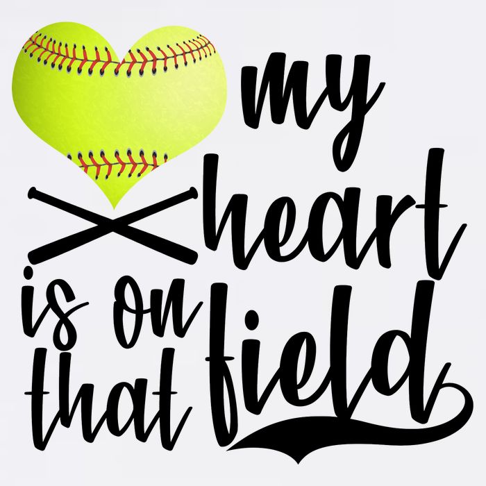 My Heart Is On That Field Baseball Garment-Dyed Sweatshirt