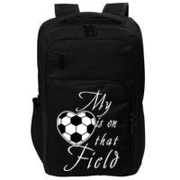 My Heart Is On that Field Cute Soccer Impact Tech Backpack